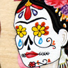 <b>Frida Calavera</b><br/>Gouache acrylique et encre de chine sur panneau de bois<br>Mars 2014